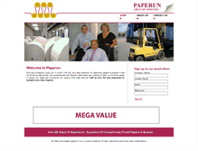 Tablet Screenshot of paperun.com